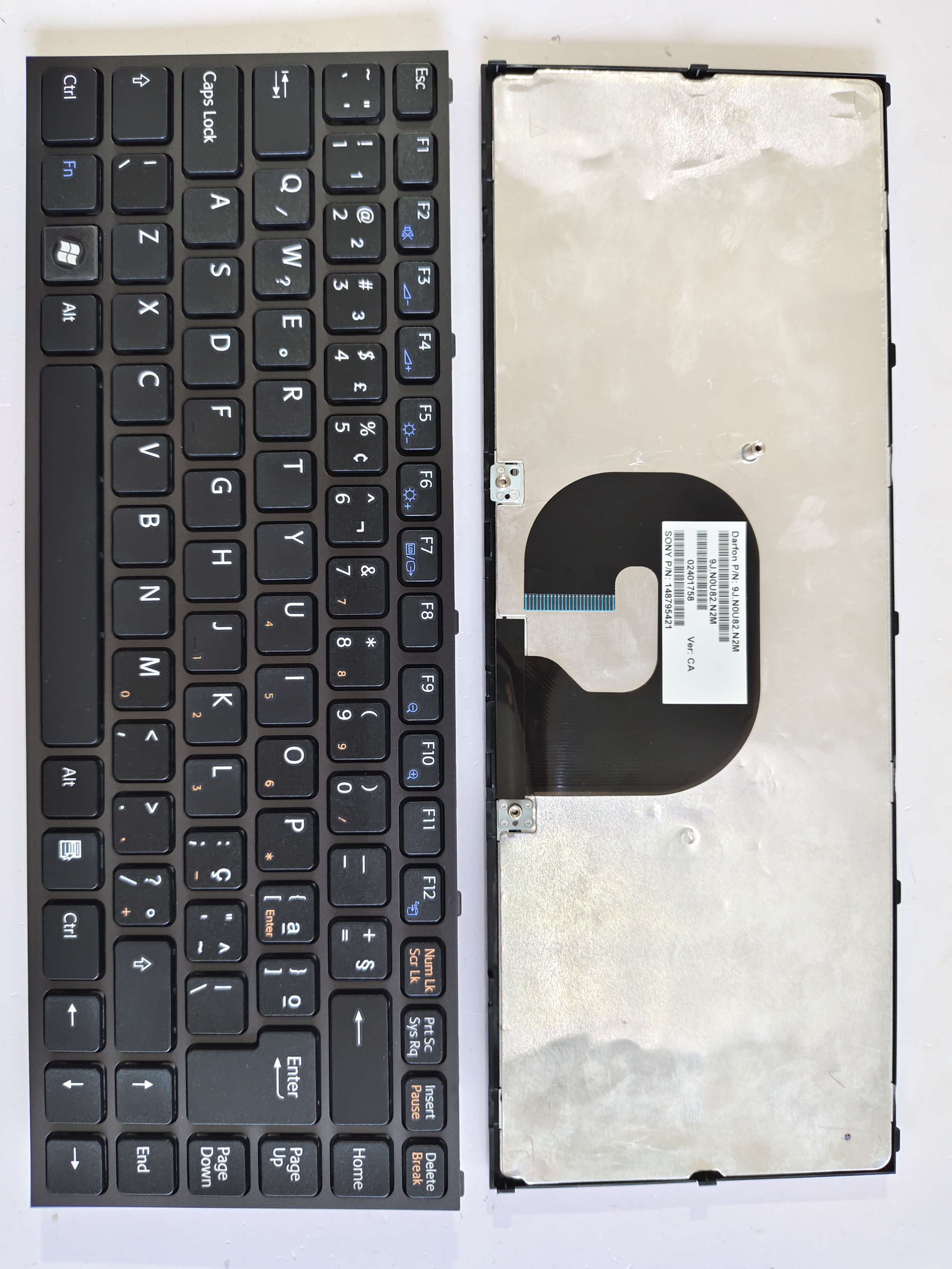 Picture of New Replacement Laptop Keyboard For SONY VPC-Y BLACK FRAME BLACK BR Layout